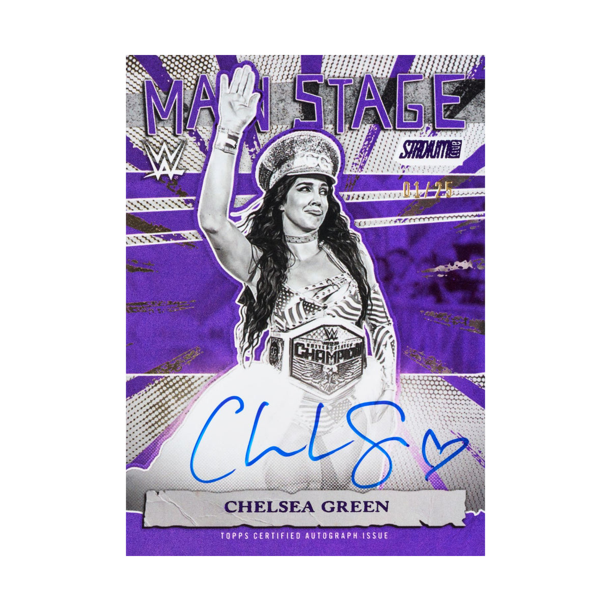 Chelsea Green Main Stage Autographs Purple /25 – produsentens korteksempel, ikke garantert boksinnhold