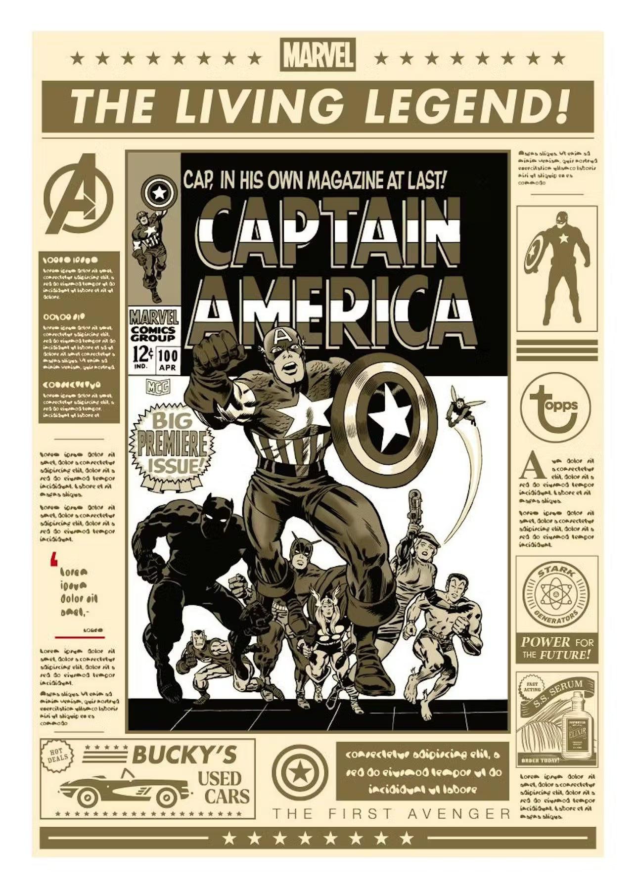 PYC Break #1239 – 2x Topps Marvel Brooklyn Captain America 2025 - Hobby Bokser (åpnes uansett Lørdag kveld)