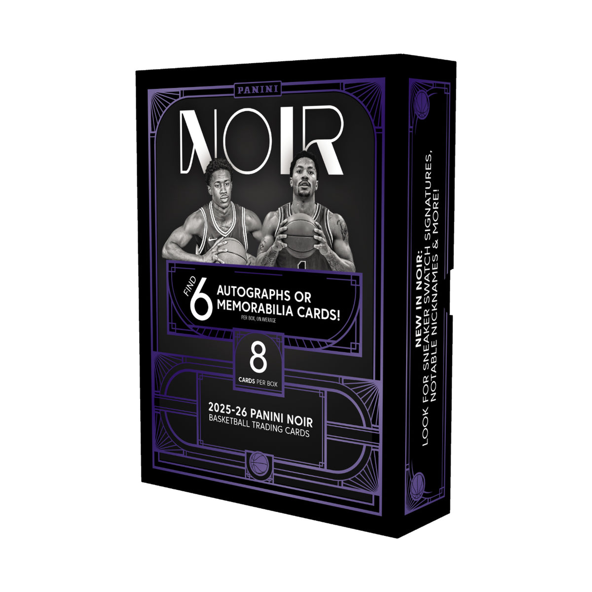 2025/26 Panini Noir Basketball Hobby. Original emballasje for hel boks.