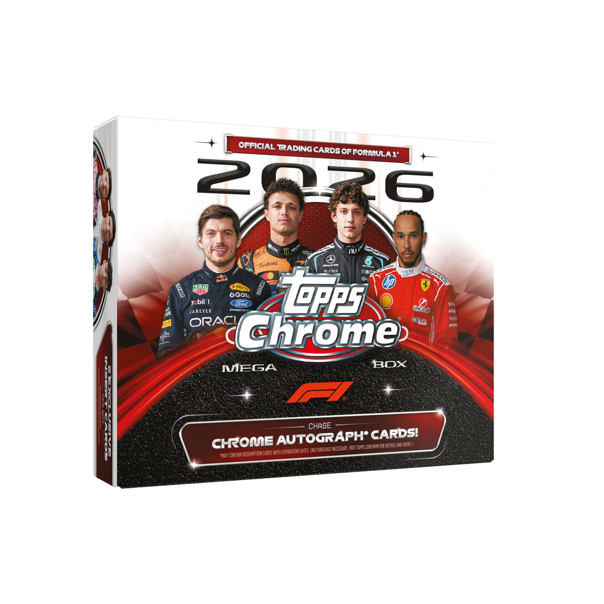 Topps Chrome Formula One 2026 Mega Boks (Forhåndsbestilling) - break addicts