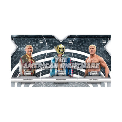 Cody Rhodes Triumvirates Nicknames – tre kort som danner The American Nightmare – produsentens korteksempel, ikke garantert innhold.