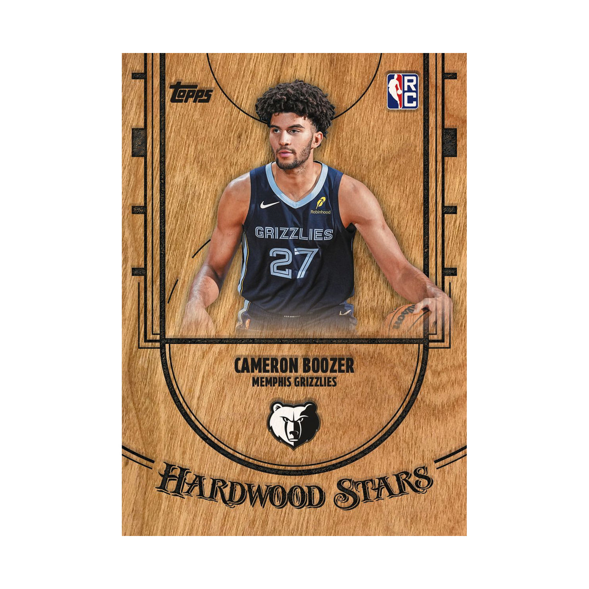 Cameron Boozer Hardwood Stars, produsentens korteksempel fra 2026/27 Topps Flagship Basketball, ikke garantert innhold