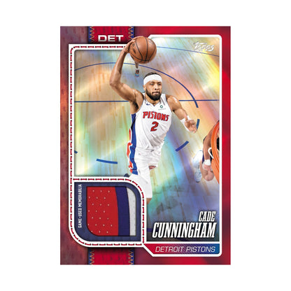 Cade Cunningham Flagship Real One Relic, produsentens korteksempel fra 2026/27 Topps Flagship Basketball, ikke garantert innhold