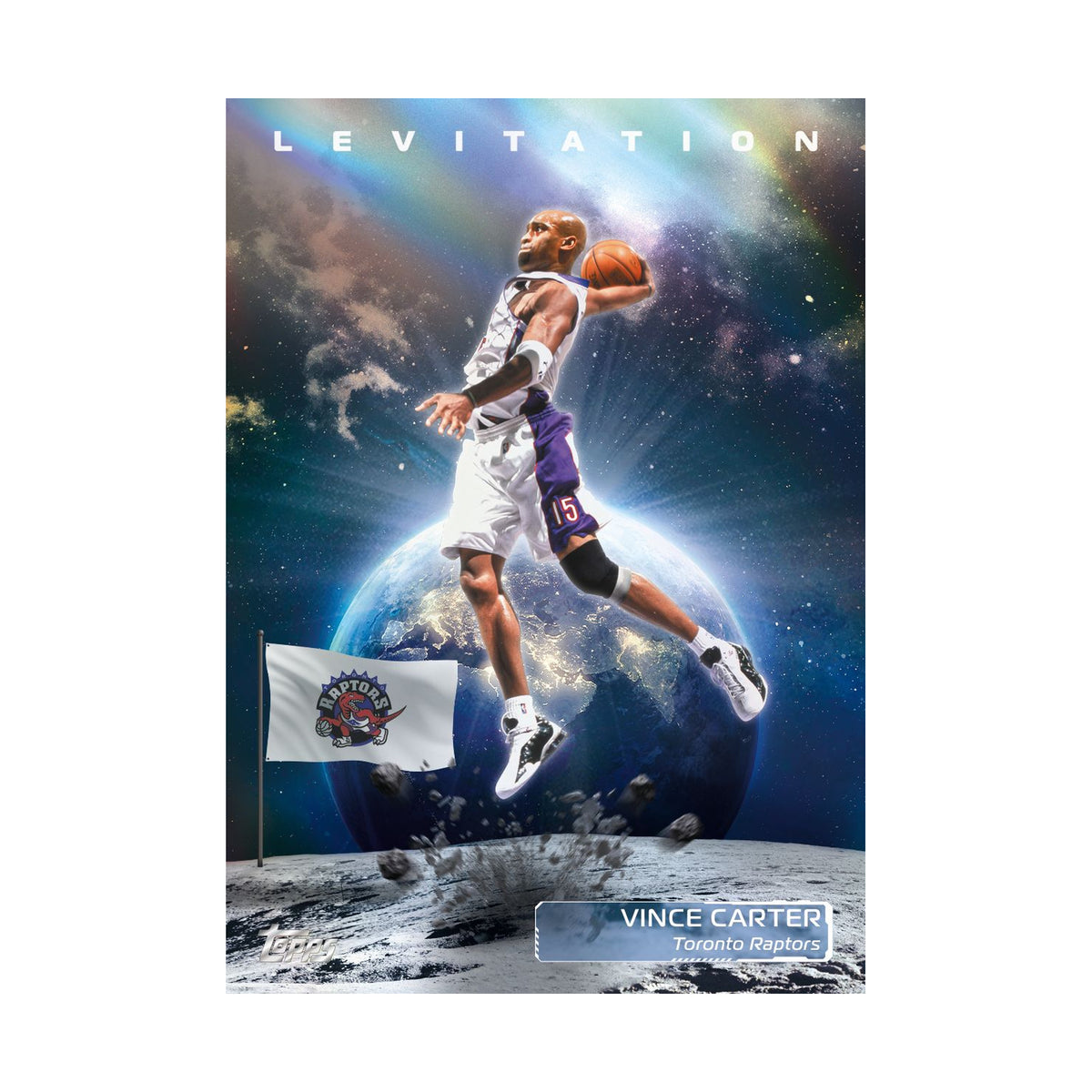Vince Carter Levitation, Hobby og Jumbo eksempel, produsentens korteksempel fra 2026/27 Topps Flagship Basketball, ikke garantert innhold