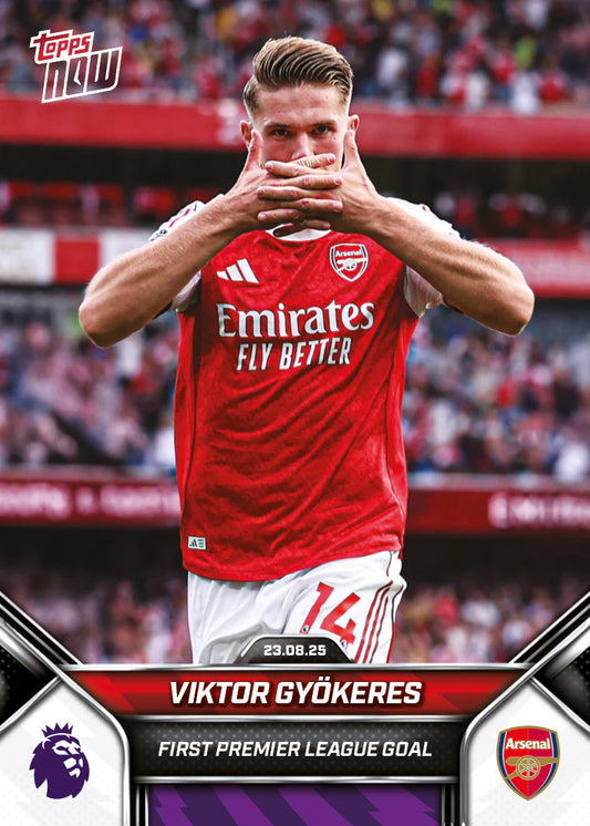 Viktor Gyökeres - 2025-26 Premier League Topps NOW® - Card 8 (Forhåndssalg)