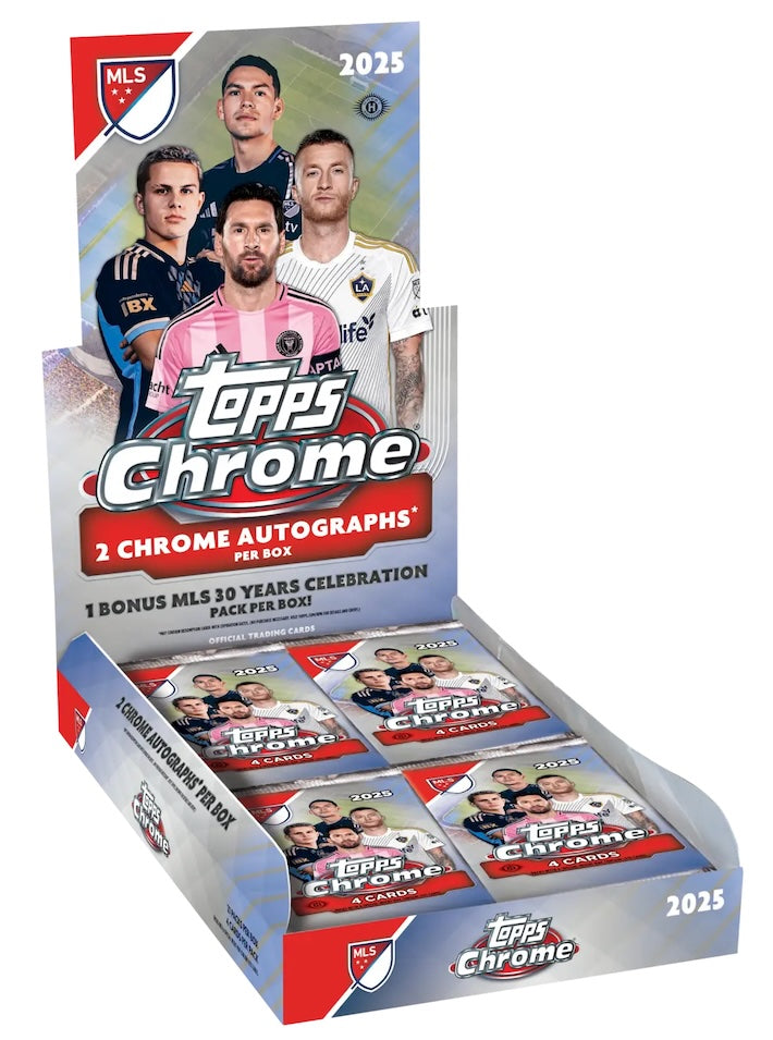 Random Team Break #1234 – 1x 2025 Topps Chrome MLS Soccer Hobby Boks - break addicts