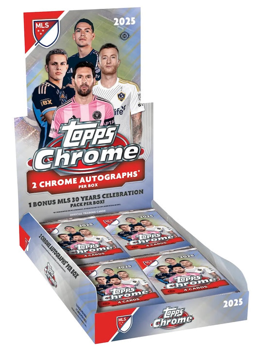 Random Team Break #1234 – 1x 2025 Topps Chrome MLS Soccer Hobby Boks - break addicts
