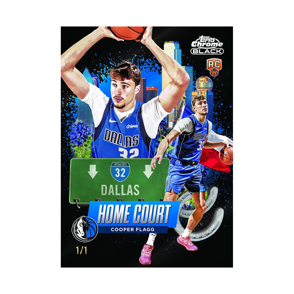 Cooper Flagg Home Court Black 1/1, produsentens korteksempel og ikke garantert innhold