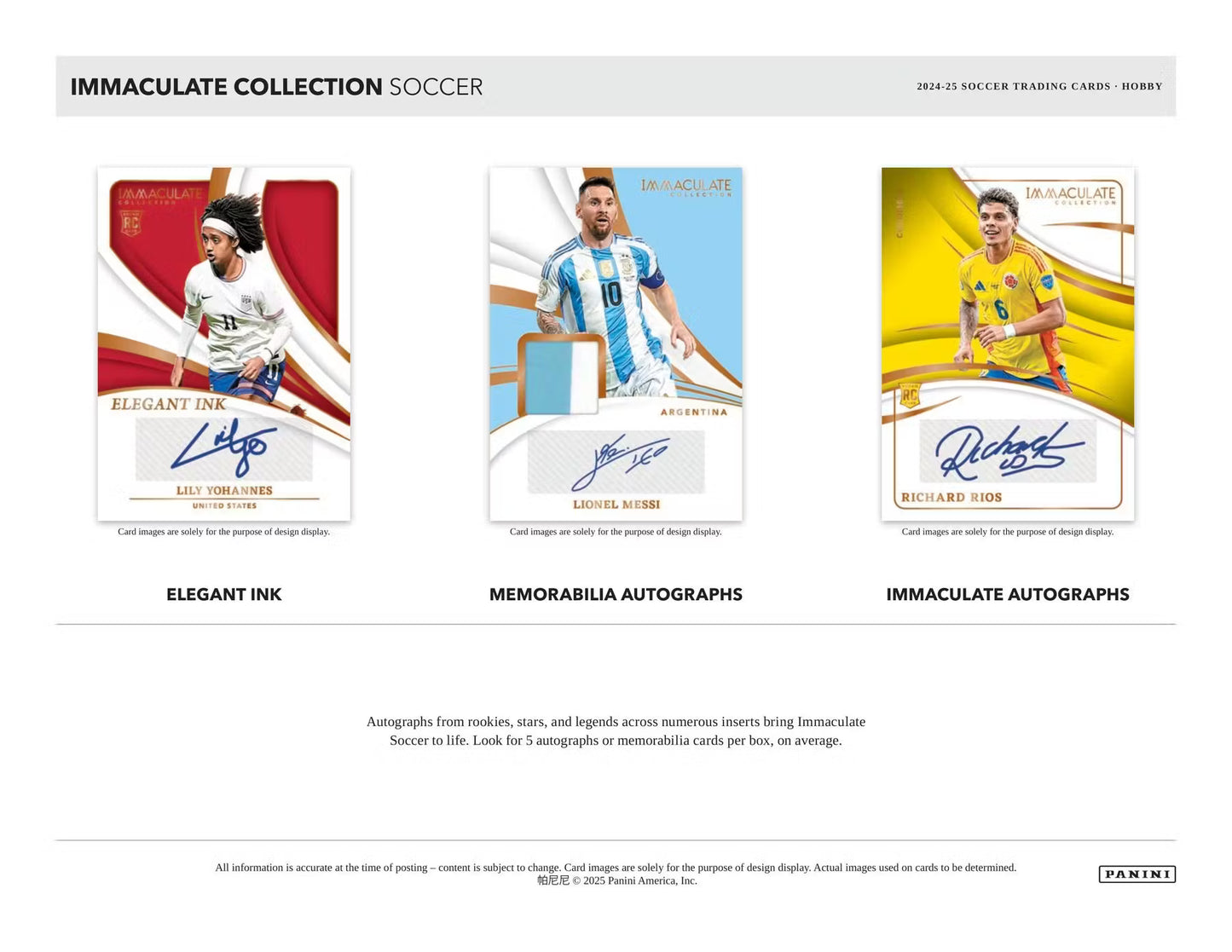 2024/25 Panini Immaculate Soccer Hobby Boks