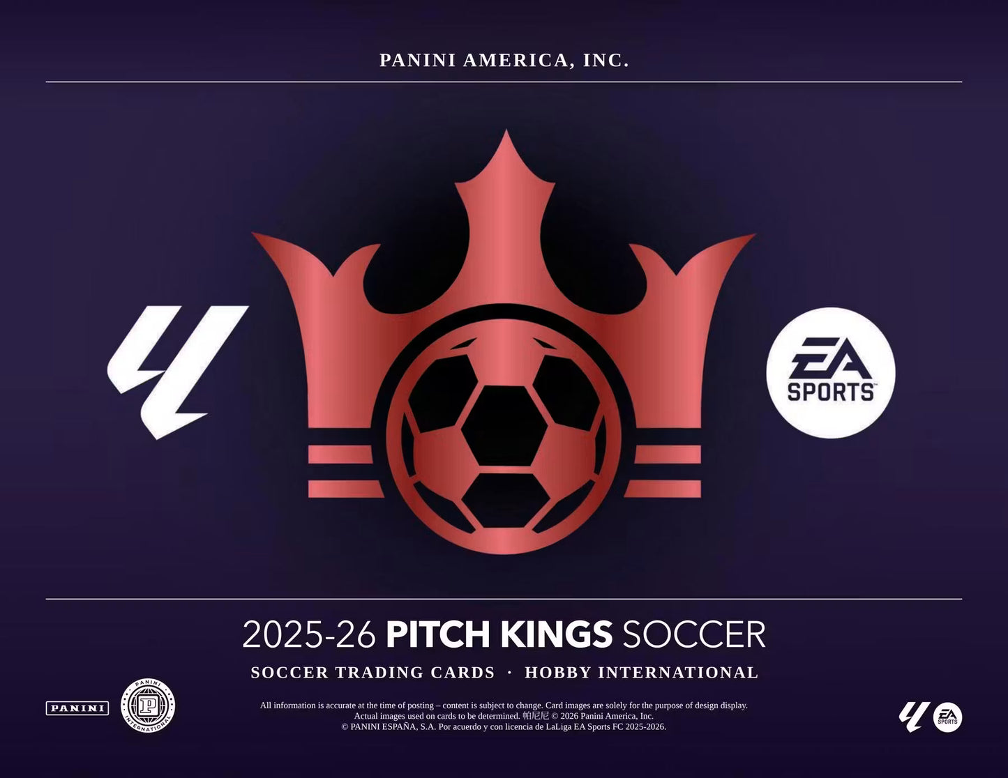 2025/26 Panini Pitch Kings Soccer Hobby International Boks