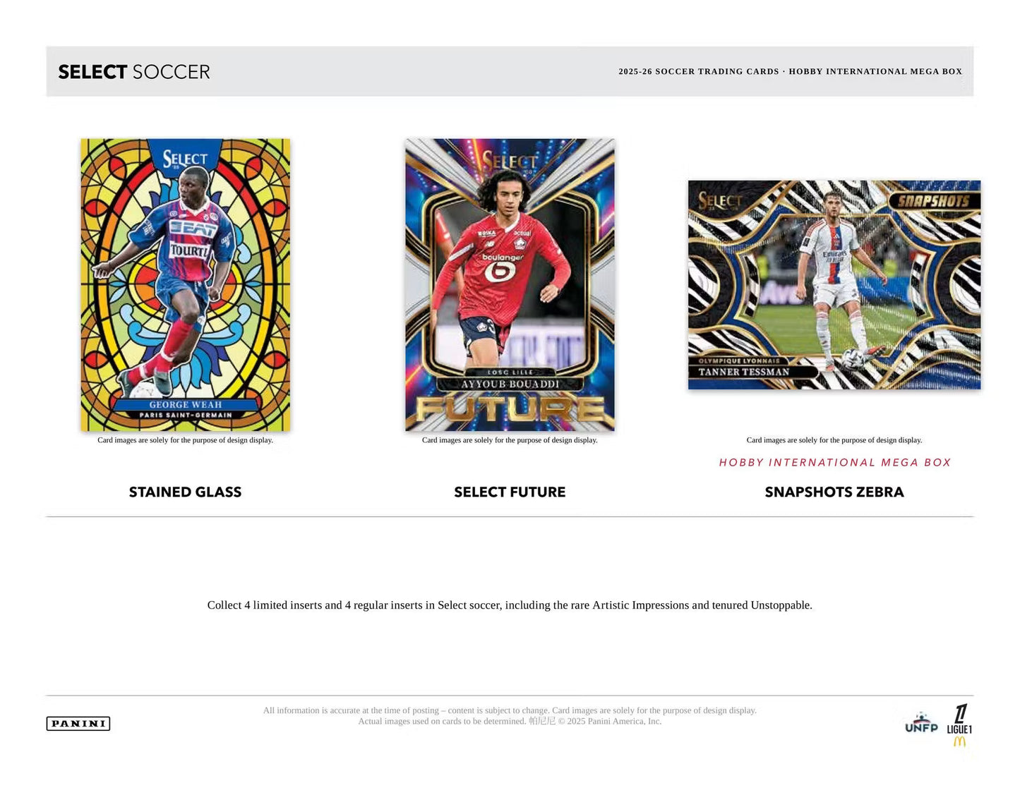 2025/26 Panini Select Ligue 1 Soccer International Mega Hobby Boks