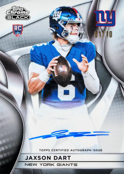 2025 Topps Chrome Black Football Hobby Boks