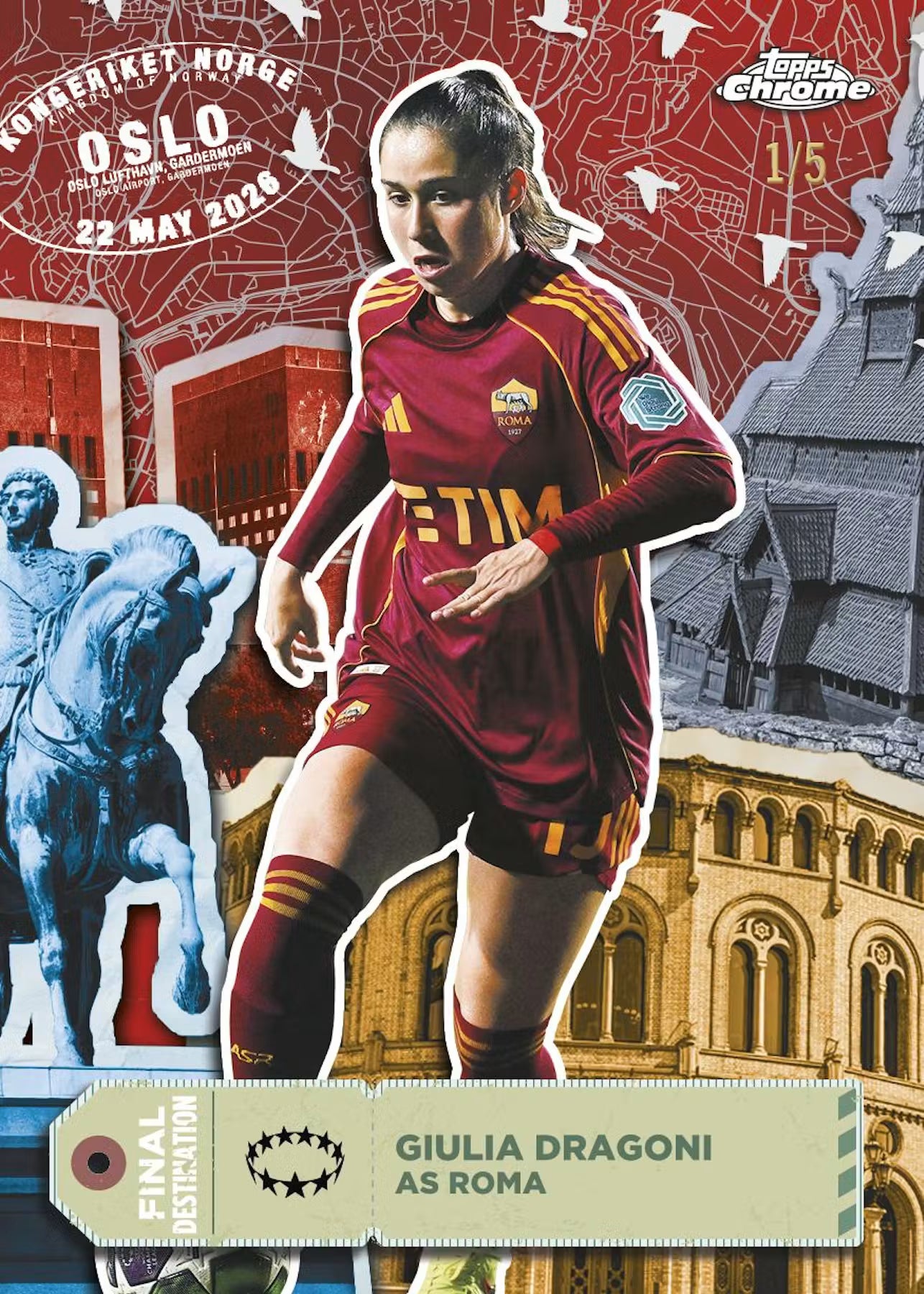 2025/26 Topps Chrome Women's UEFA Champions League Soccer Hobby Boks