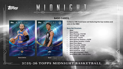2025/26 Topps Midnight Basketball Hobby Boks