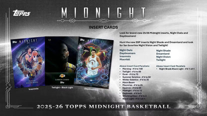 2025/26 Topps Midnight Basketball Hobby Boks