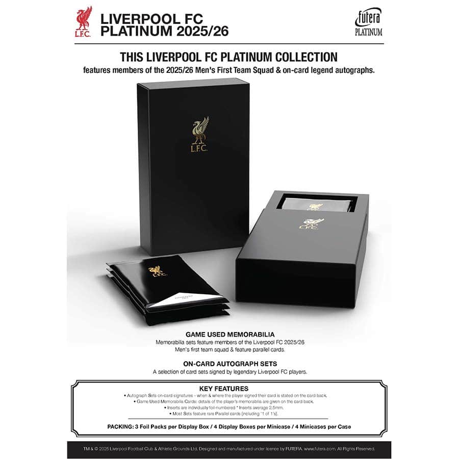 Random Player Break #1092 – 1x 2025–26 Futera Platinum Clubs – Liverpool (2 spillere Per spot) - break addicts