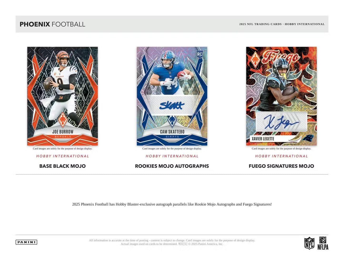 2025 Panini Phoenix Football – Hobby International Mega Boks - break addicts