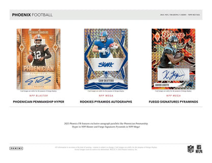 🔥 Random Team Break #1228 – 2x 2025 Panini Phoenix Football Mega Box (Pyramids Parallels) - break addicts