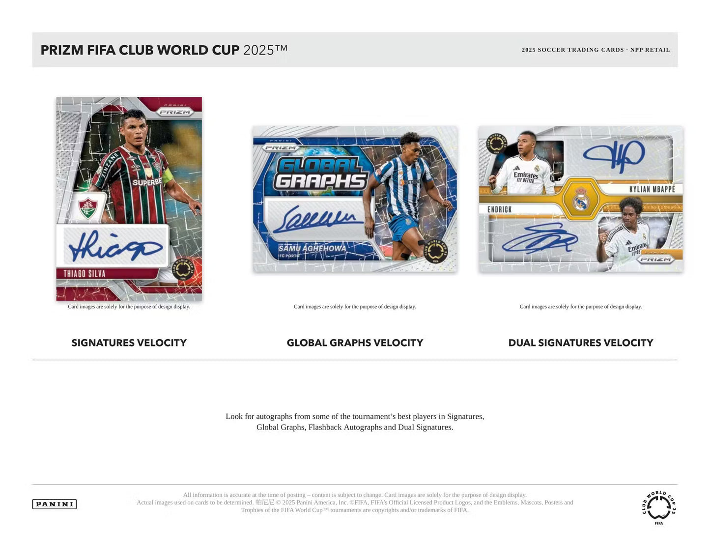 2025 Panini Prizm FIFA Club World Cup Soccer Mega Pakke