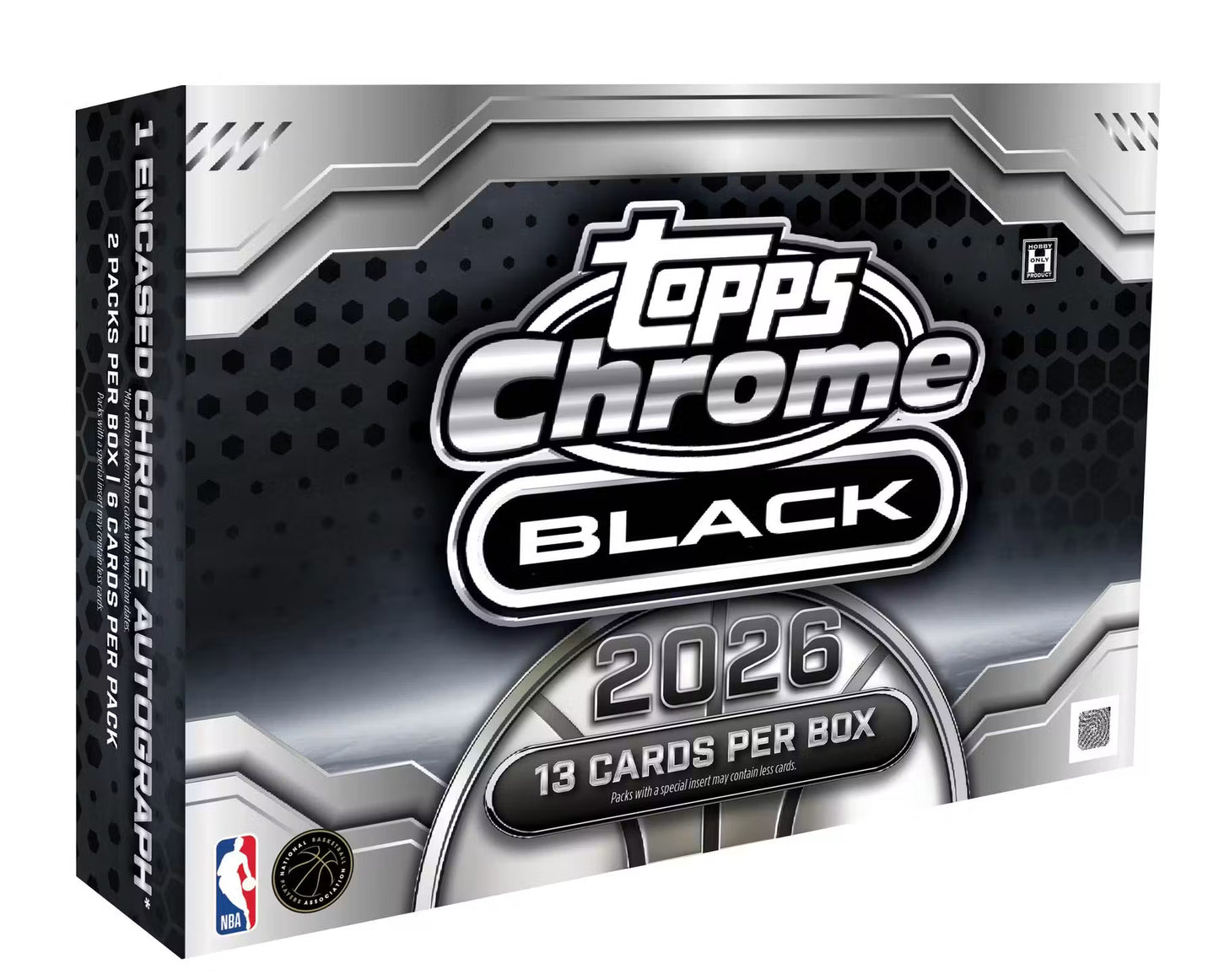 2025/26 Topps Chrome Black Basketball Hobby boks (Forhåndssalg)