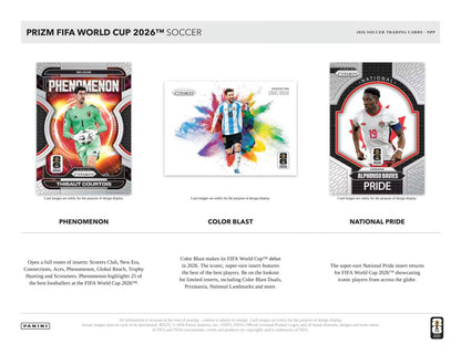 2026 Panini Prizm FIFA World Cup Soccer Mega boks (Red Disco Parallels!)