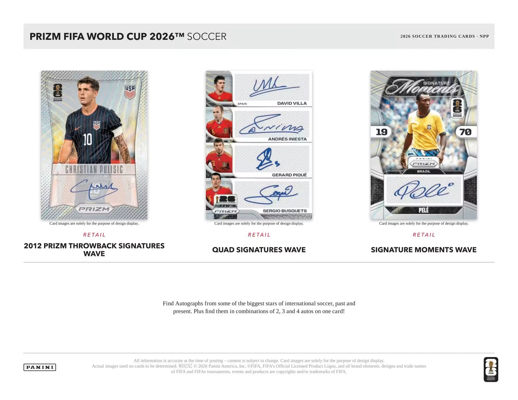 2026 Panini Prizm FIFA World Cup Soccer Blaster boks (Yellow, Purple, Blue & White Prizms!) - break addicts