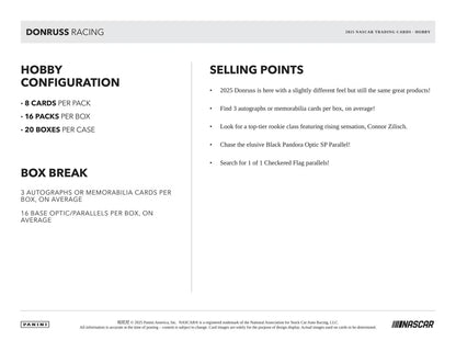 2025 Panini Donruss Racing Hobby Pakke - break addicts