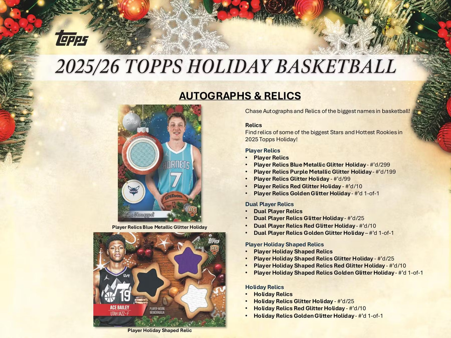 2025/26 Topps Holiday Basketball Mega Boks
