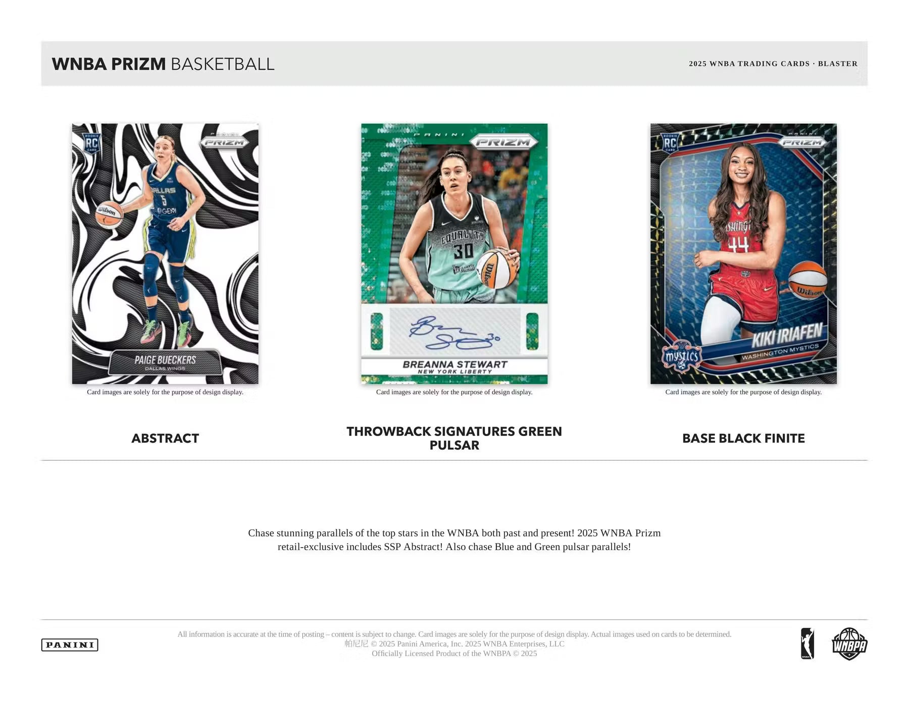 2025 Panini Prizm WNBA Basketball Blaster Boks - break addicts
