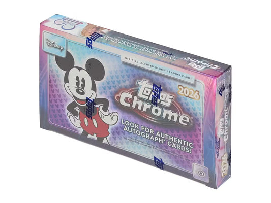 2026 Topps Disney Chrome Hobby Boks (Forhåndssalg Lansering 17.06.26) - break addicts