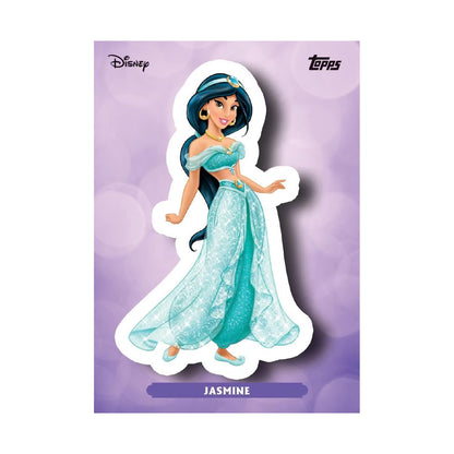 2025 Topps Disney Wonder Jasmine Enchanted Stickers, produsentens korteksempel, ikke garantert innhold