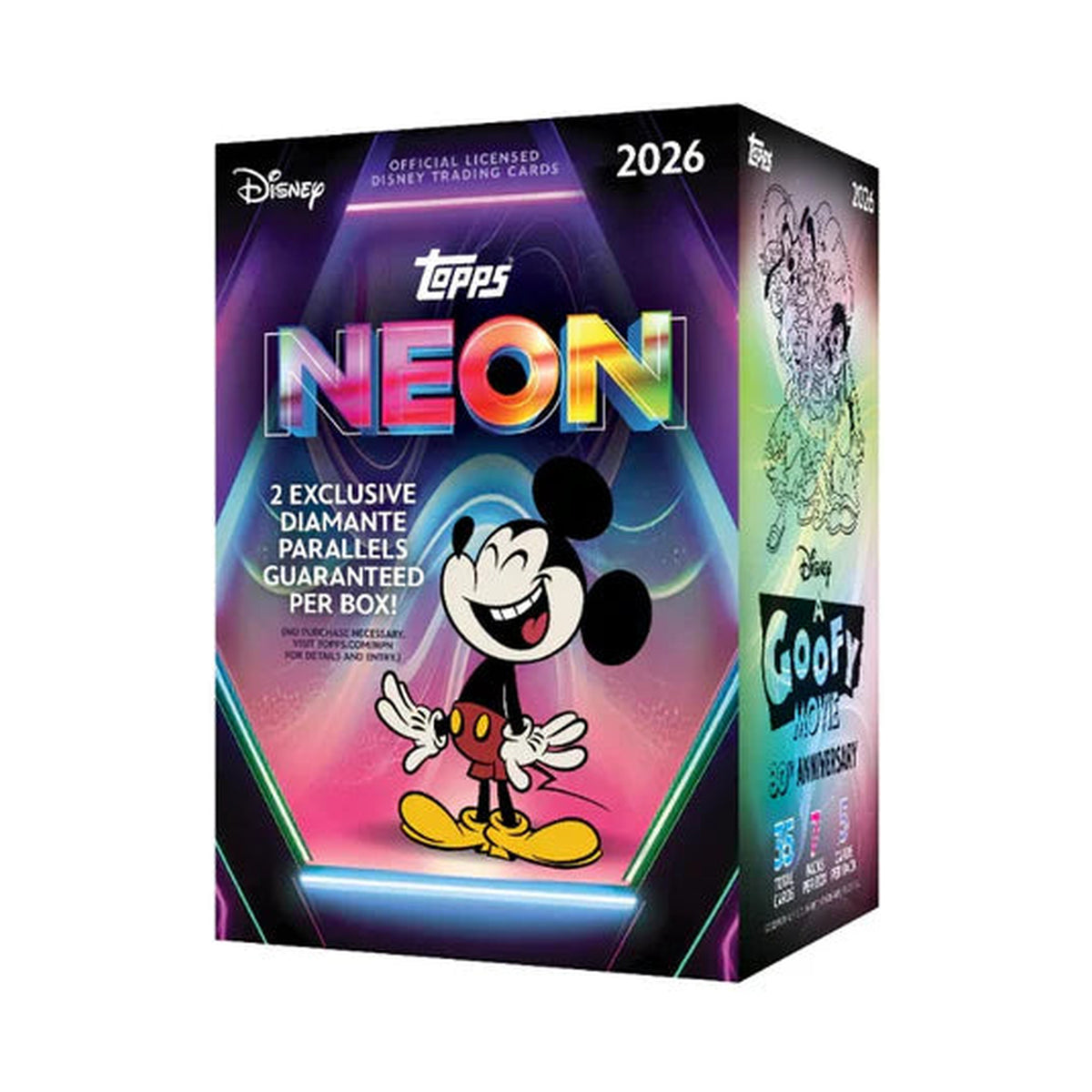 2026 Topps Disney Neon Blaster, Forseglet Disney Neon Blaster boks.