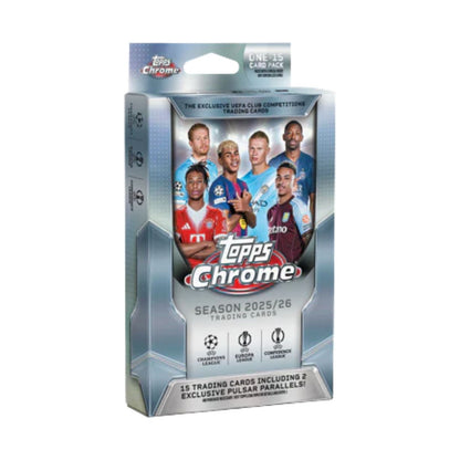 2025/26 Topps Chrome UCC Hanger, Forseglet UCC Hanger pakning.