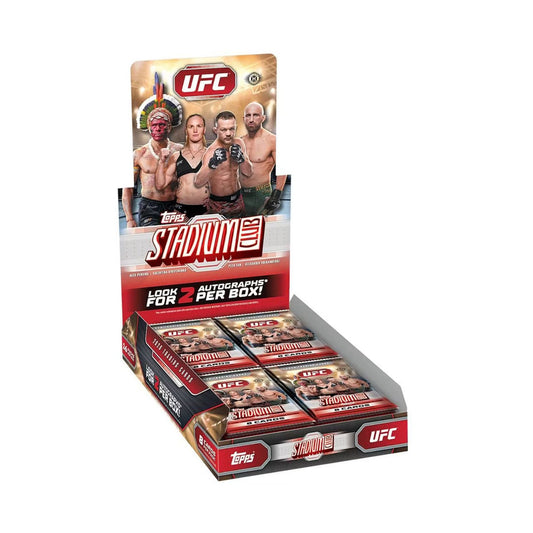 2026 Topps Stadium Club UFC Hobby boks med 16 pakker