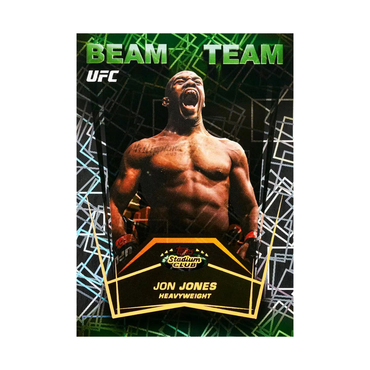 2026 Topps Stadium Club UFC Jon Jones Beam Team, produsentens korteksempel