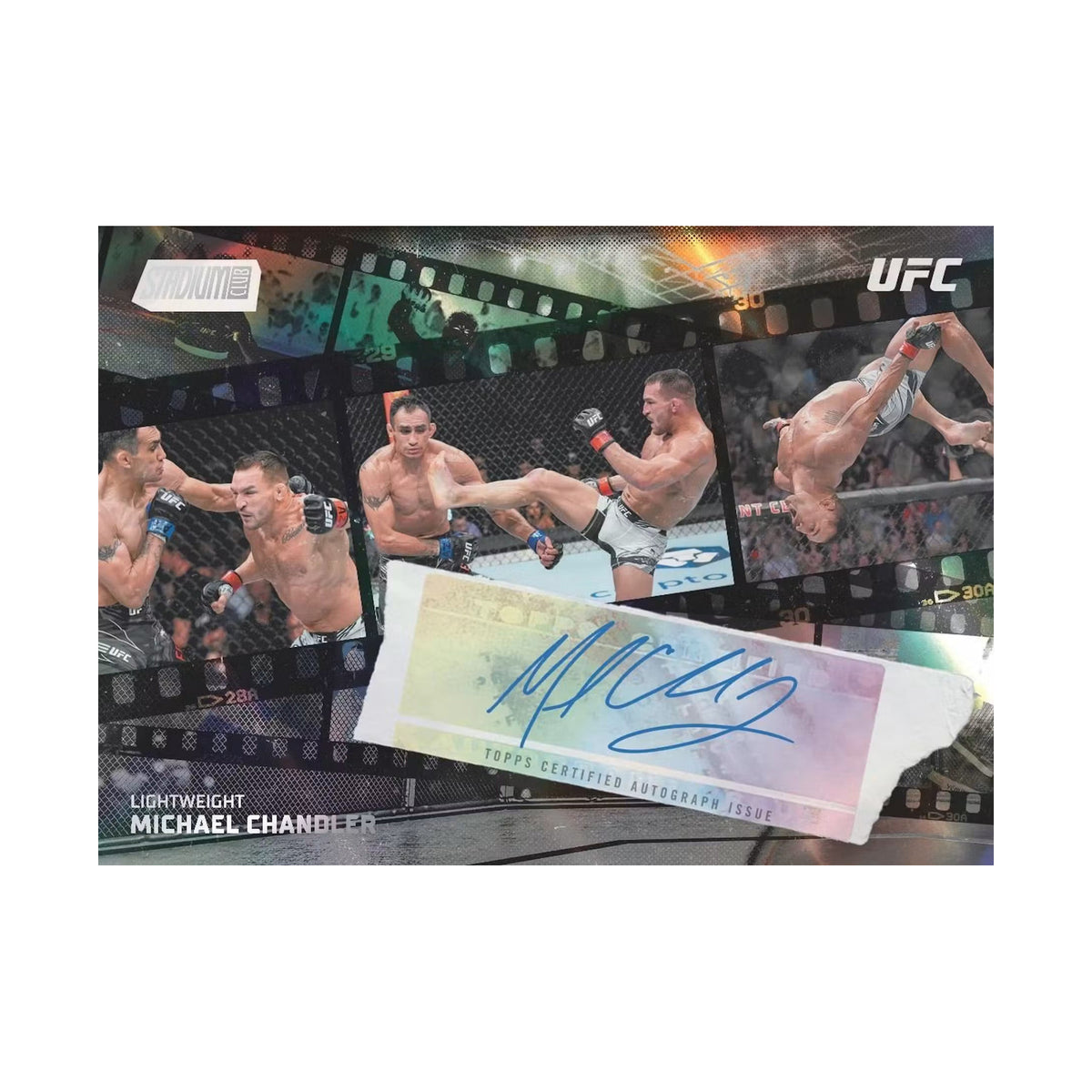 2026 Topps Stadium Club UFC Michael Chandler Fight Motion Autographs, produsentens korteksempel