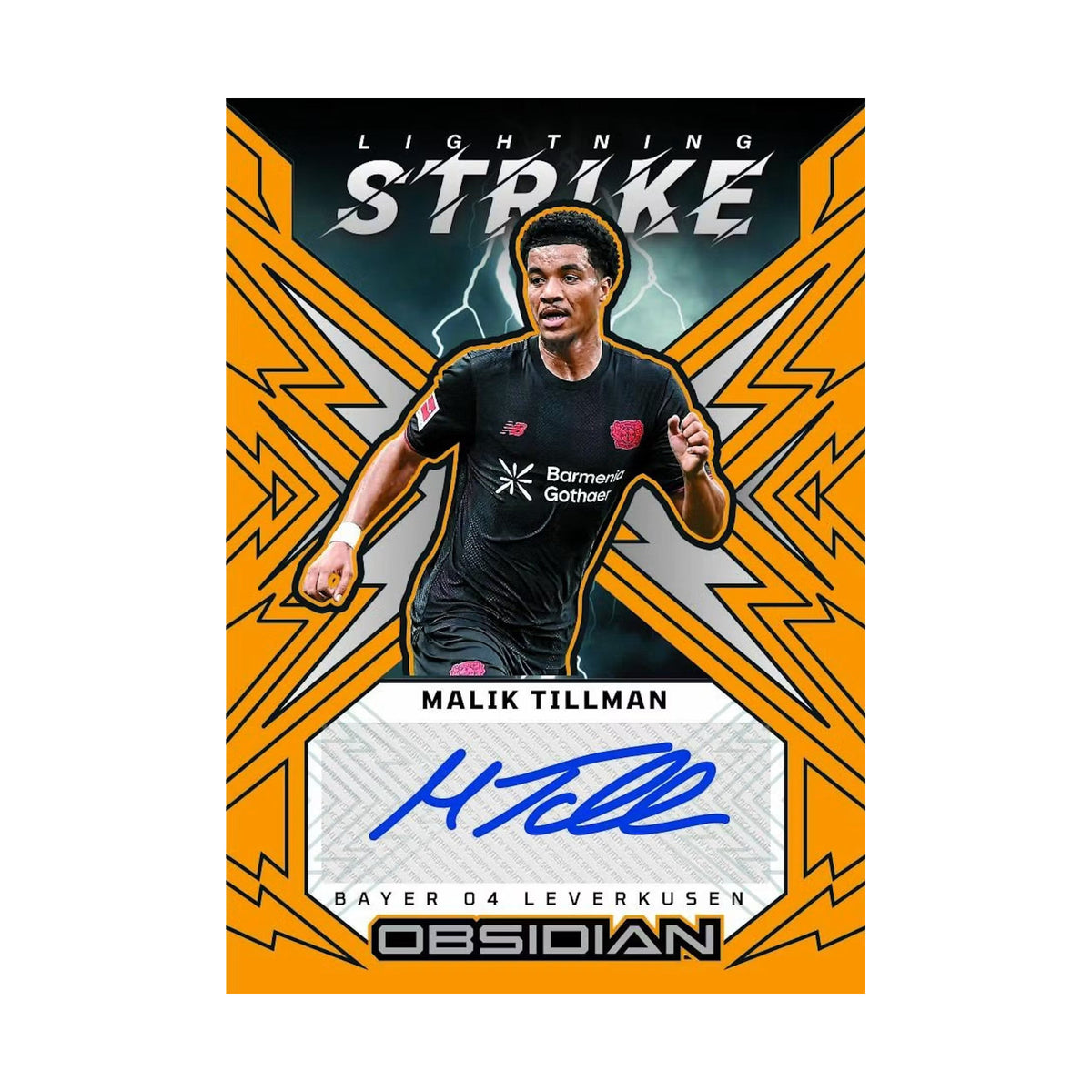 Malik Tillman Lightning Strike autograf fra serien. Produsentens korteksempel, ikke garantert innhold.