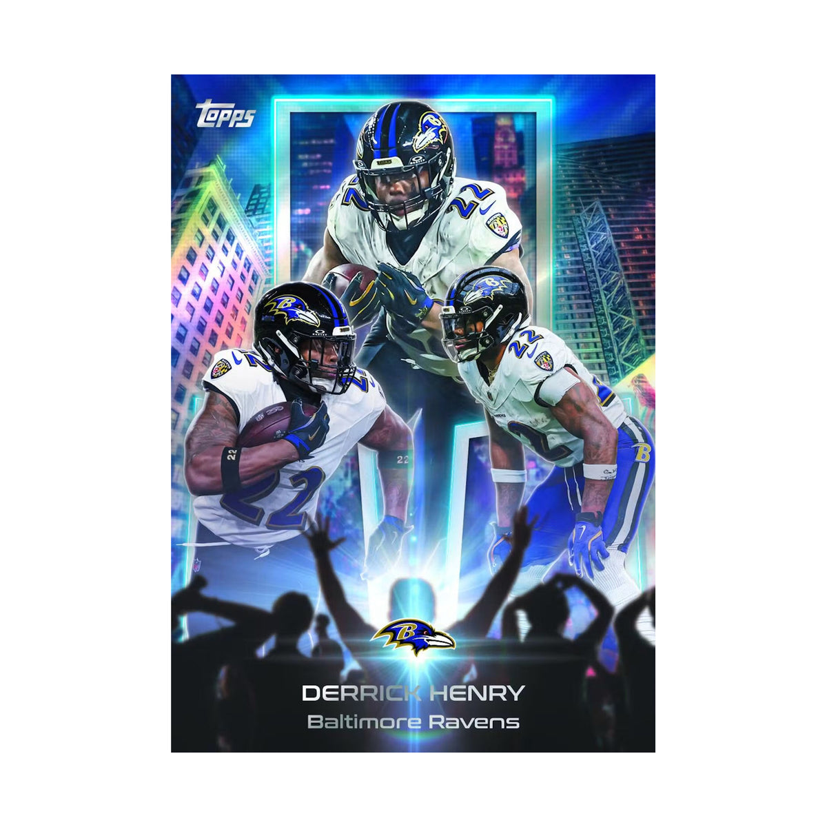 Derrick Henry All Kings insert. Produsentens Hanger korteksempel, ikke garantert innhold