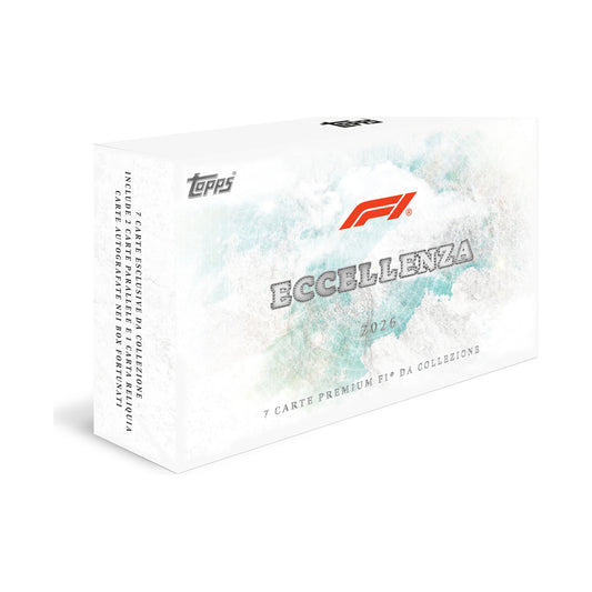 Topps F1® Eccellenza 2026 Ecom Display Boks. Original emballasje for hel boks.