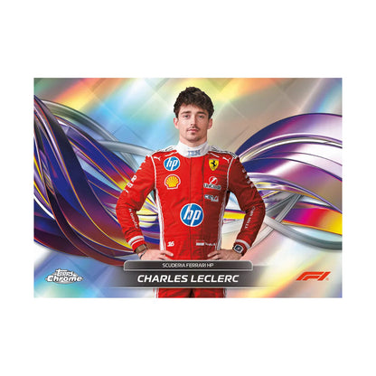 2026 Topps Chrome F1 Formula 1 Hobby Boks. Charles Leclerc Helix. Produsentens eksempel, ikke garantert innhold. – Break #1631