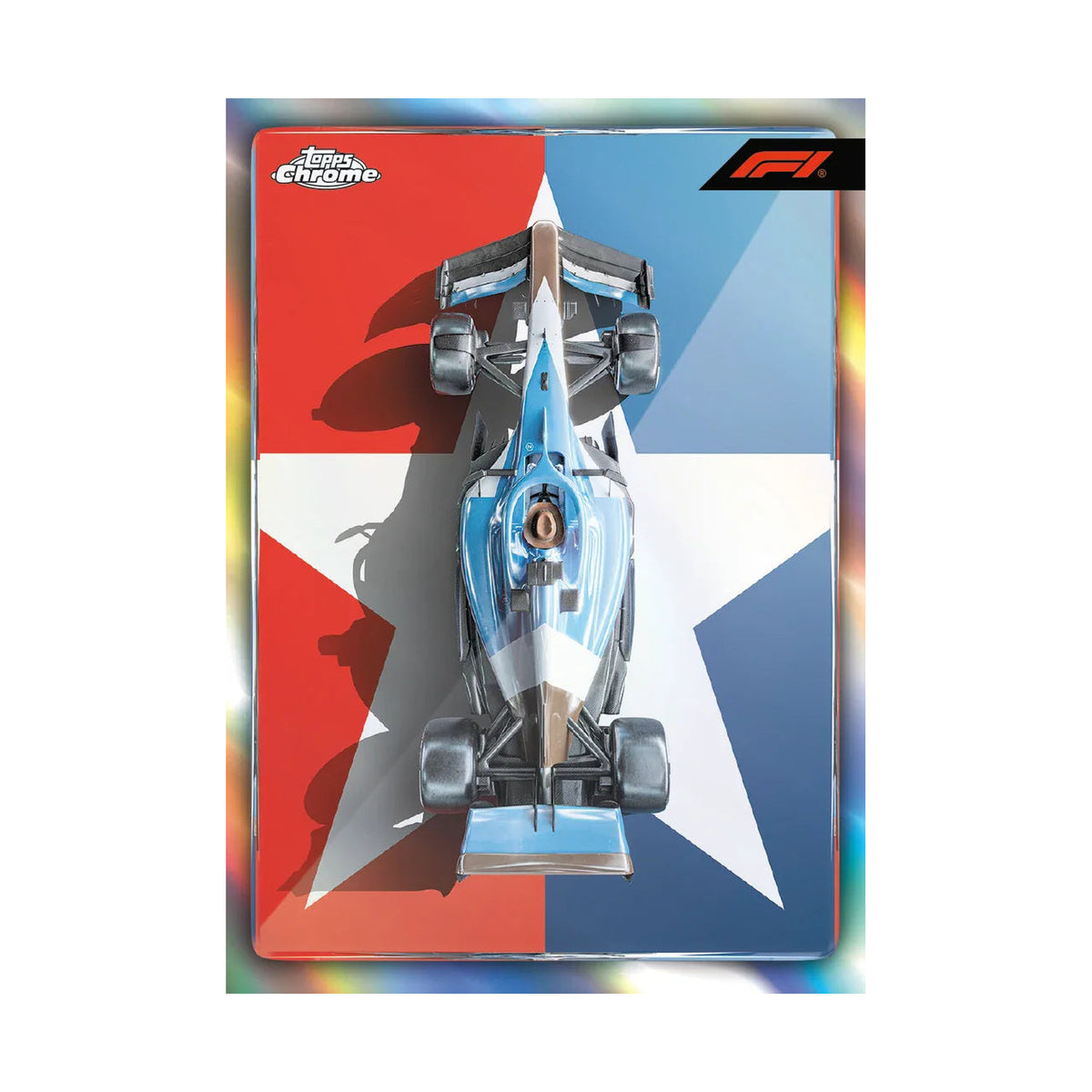 2026 Topps Chrome Formula 1 Art du Grand Prix USA, produsentens korteksempel, ikke garantert innhold
