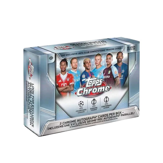 ⚽ PYT/P Case Break #1335 – 6× 2025/26 Topps Chrome UEFA Club Competitions Delight Bokser (Full case) - break addicts