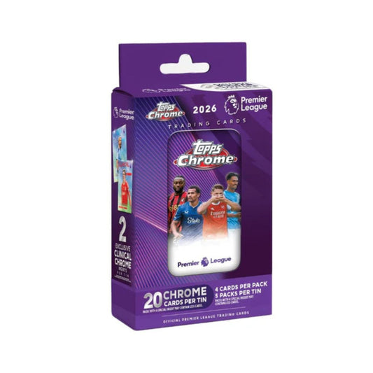 2025-26 Topps Chrome Premier League Tin Boks - break addicts