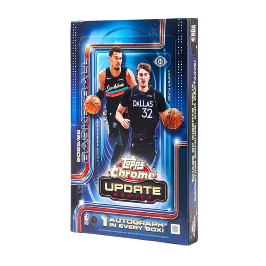 2025-26 Topps Chrome Update Series Basketball Hobby boks (Forhåndssalg) - break addicts