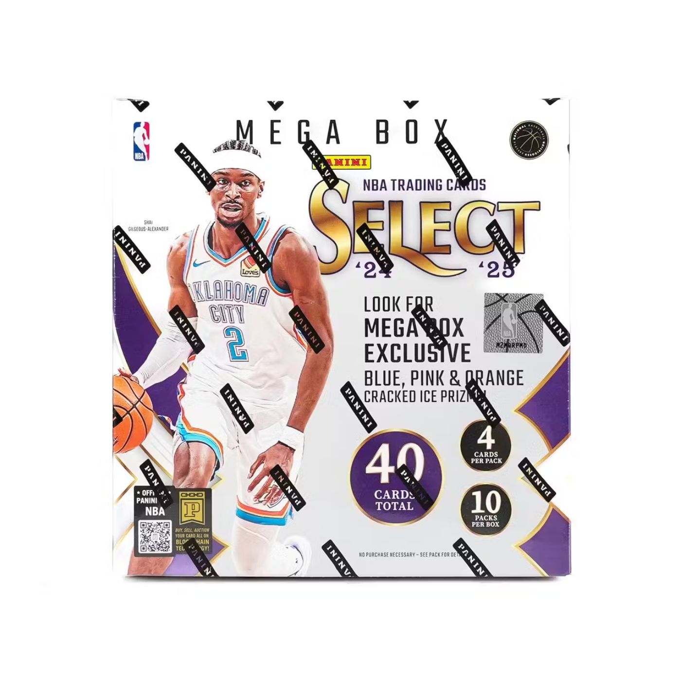 2024/25 Panini Select Basketball Mega Boks (Blue, Pink, Orange Cracked Ice!)