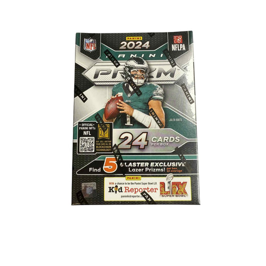 2024 Panini Prizm Football 6-Pakke Blaster Boks (Lazer Prizms!)