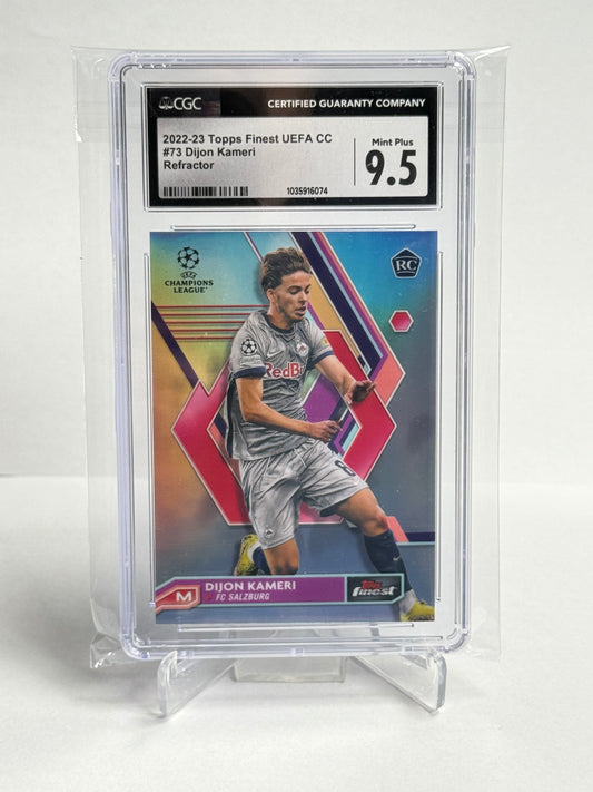 2022-23 Topps Finest Dijon Kameri Refractor CGC 9.5