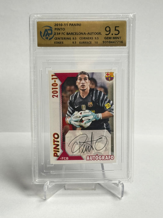 2010-11 Panini Pinto FC Barcelona Autografo AP 9.5