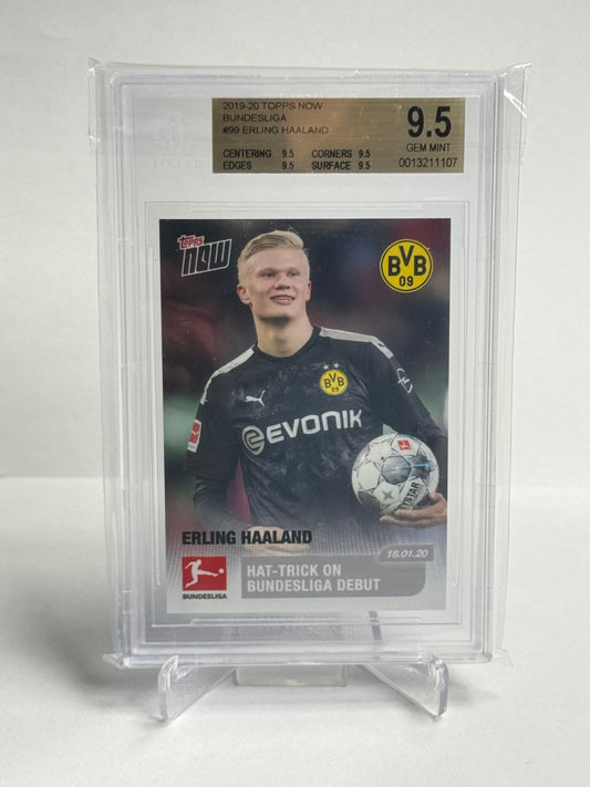 2019-20 Topps Now Bundesliga Erling Haaland #99 BGS 9.5