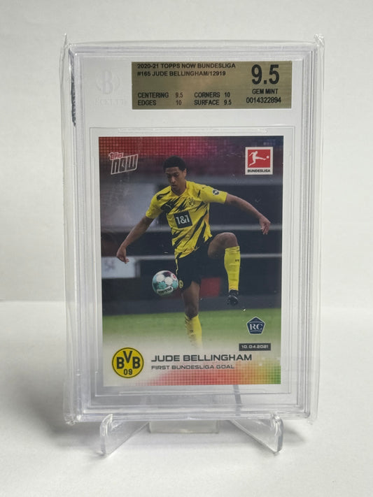 2020-21 Topps Now Bundesliga Jude Bellingham First Goal BGS 9.5